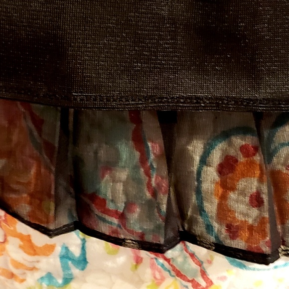 NWOT ANN TAYLOR Pleated Smocked Waist Skirt - Picture 4 of 5